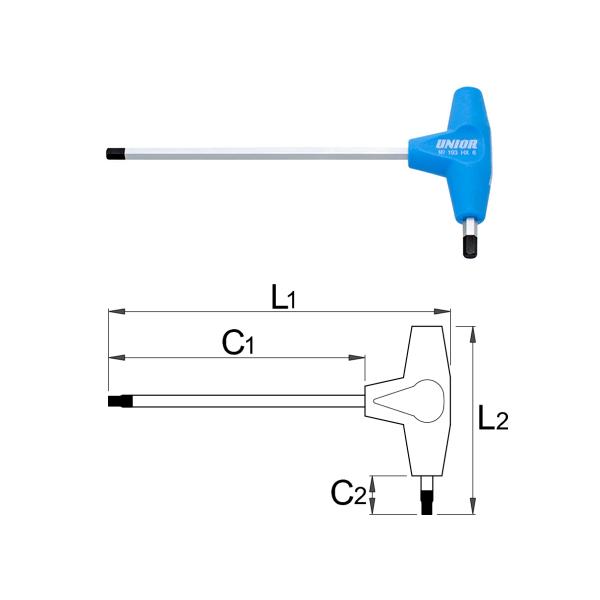 CHEIE LOCAS HEX IMBUS 3 MM MANER T 193HX UNIOR