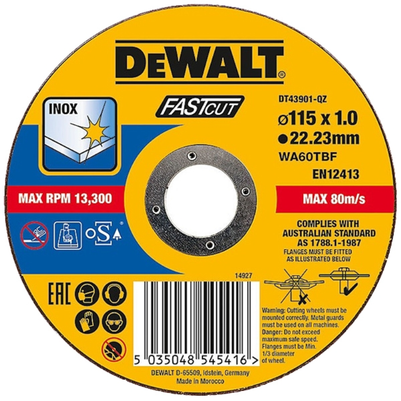 DISC TAIERE INOX 115X1.0 MM DEWALT